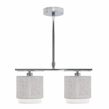Distribuidor - Lâmpadas Diversas | Lâmpadas Modernas | LAMPARA KENYA 2XE14 GRIS/BLANCA REGX40X14 CM Ref: 111052028